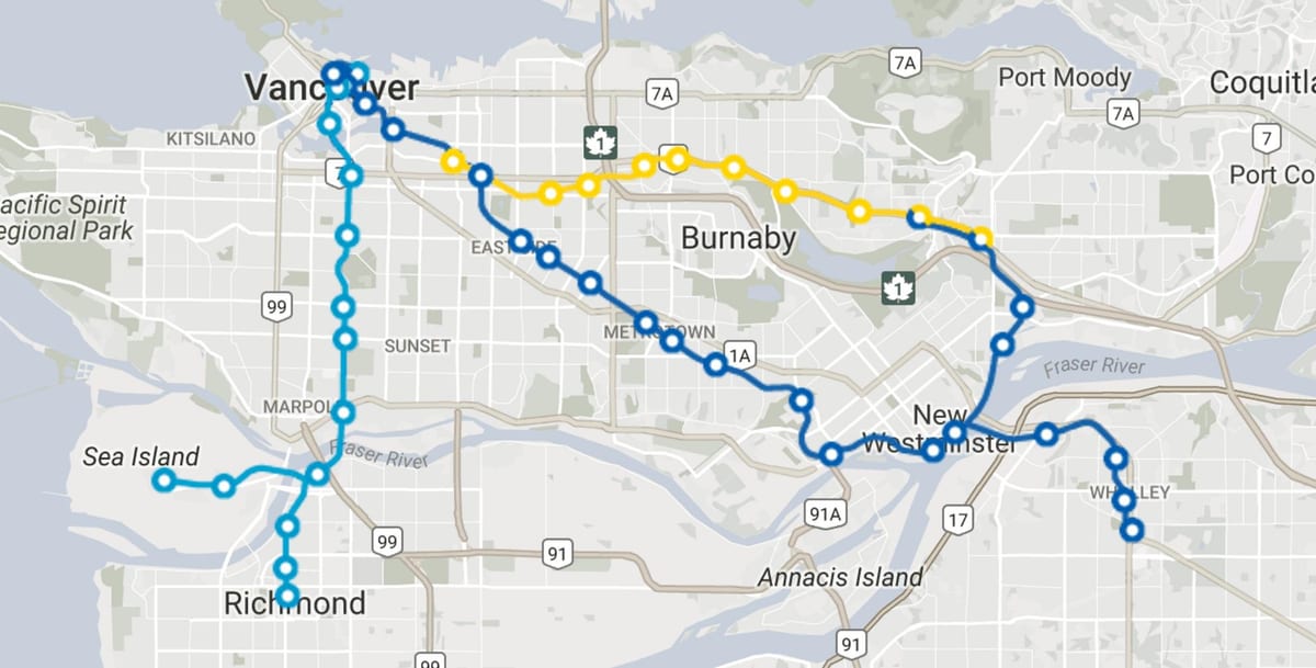 skytrain ванкувер зураг маршрут