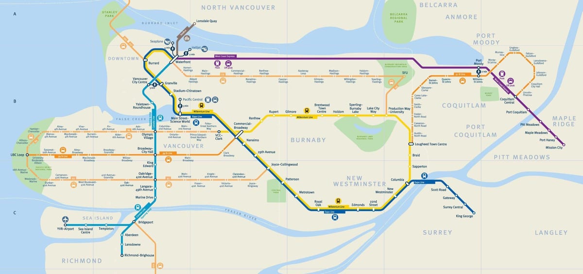 ван skytrain газрын зураг
