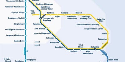 Канад skytrain газрын зураг