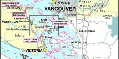 Ванкувер арал гарам замыг газрын зураг