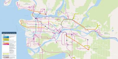 Ванкувер дамжин өнгөрөх систем нь газрын зураг